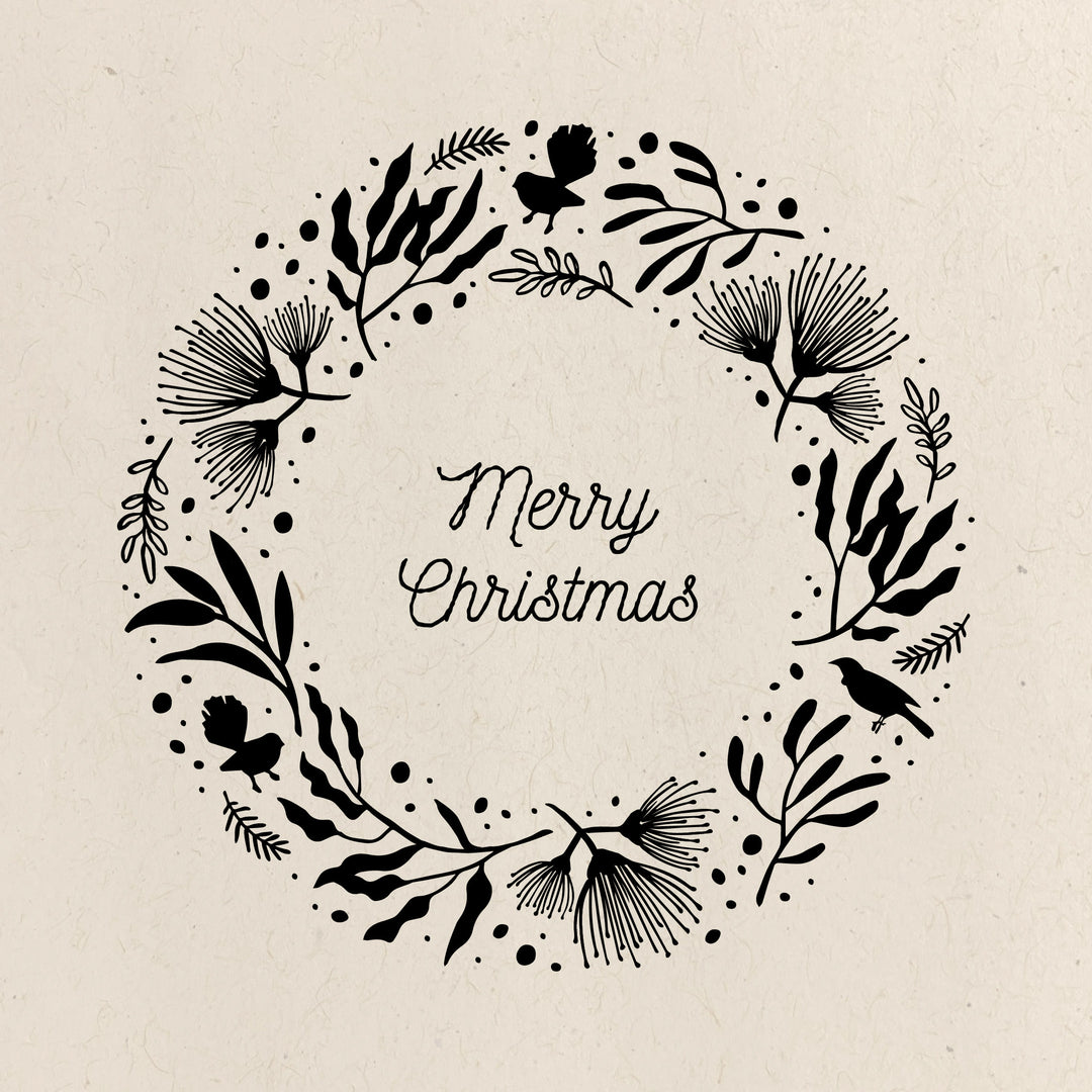 Kiwiana Wreath - Window Art