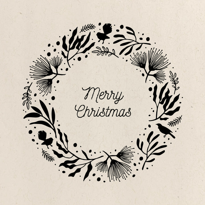 Kiwiana Wreath - Window Art