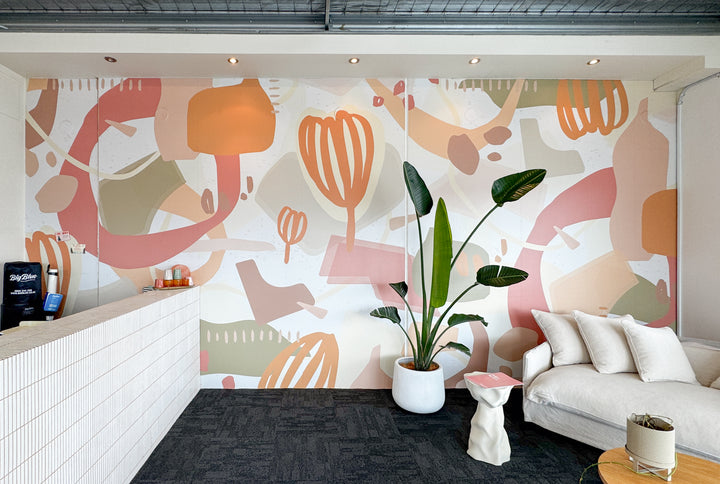 interior printed mural for commercial client