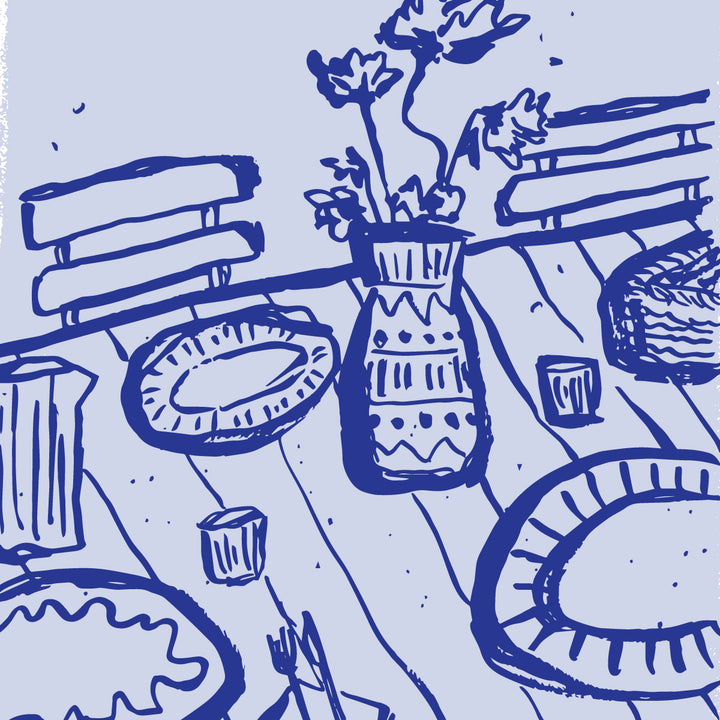 Tablescape Illustration