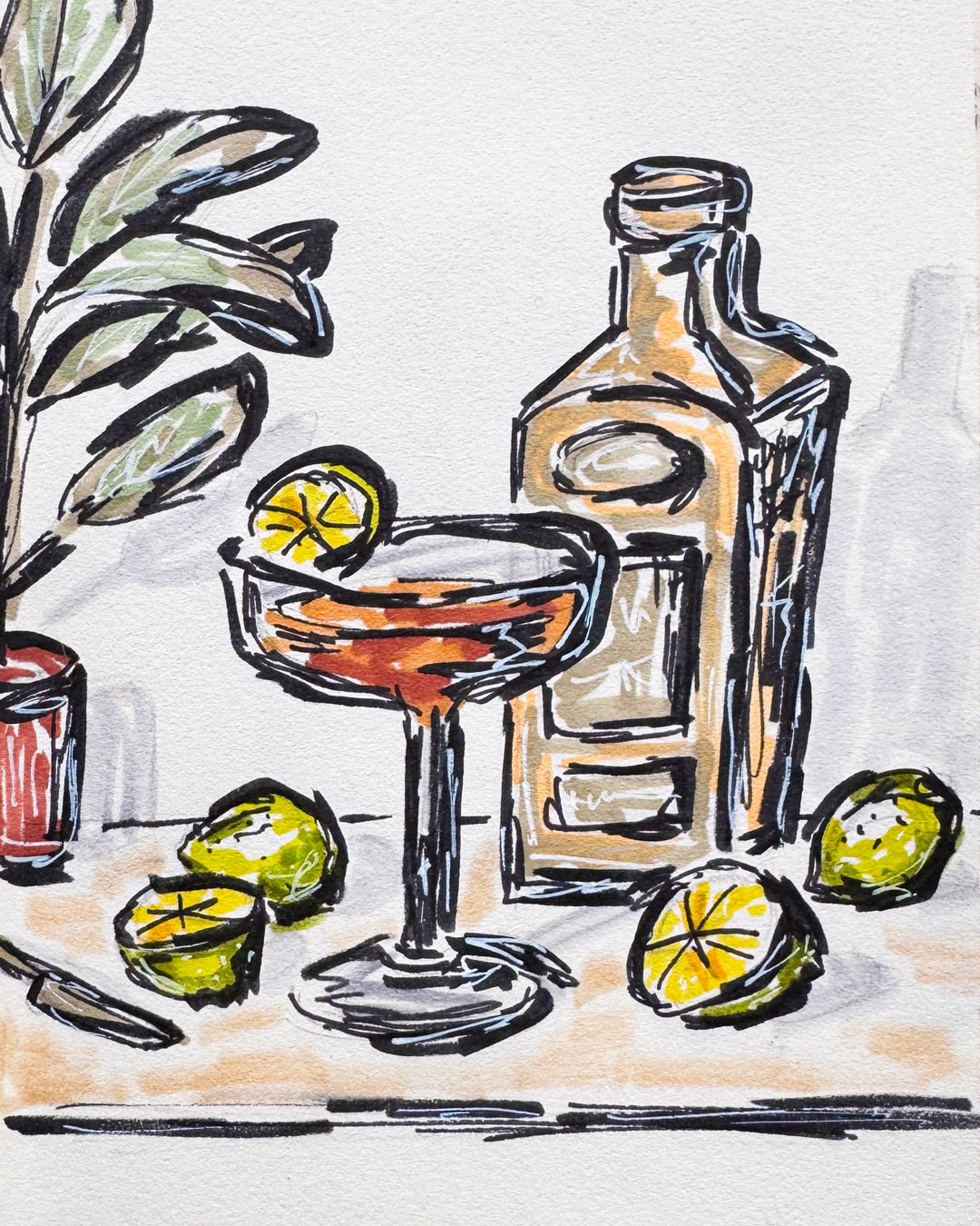Cocktail - From My Sketchbook
