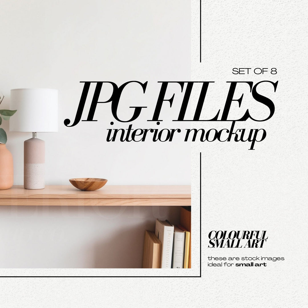 Colorful Interior Stock Image Bundle JPG for Small Art