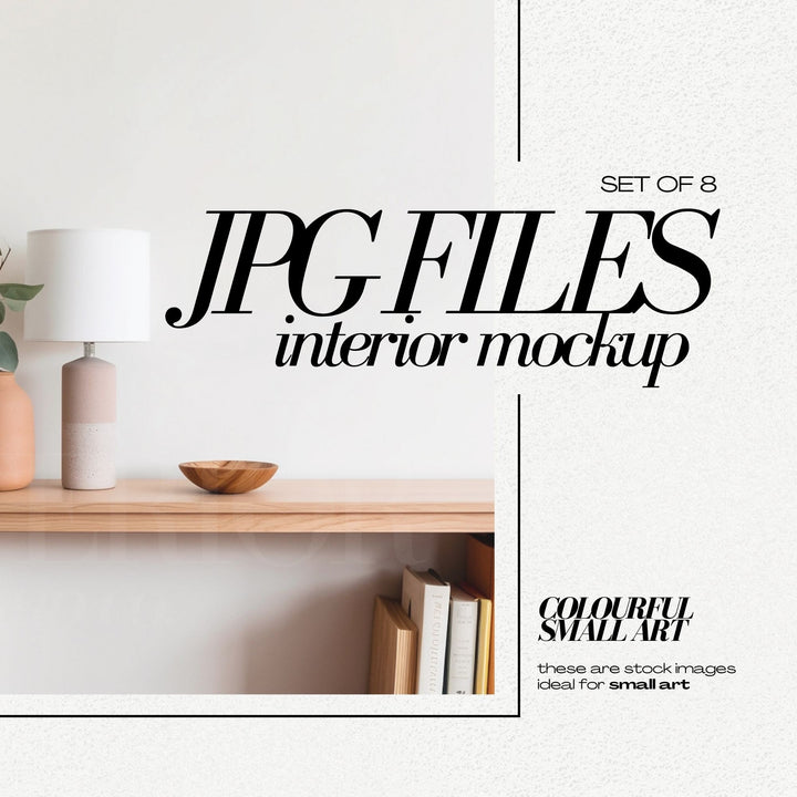 Colorful Interior Stock Image Bundle JPG for Small Art