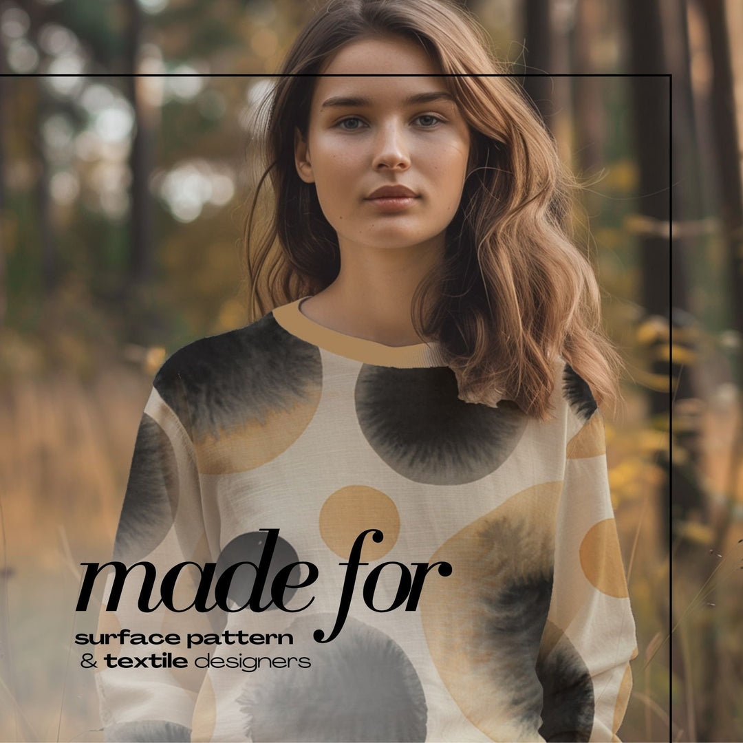 PSD Sweatshirt Mockup for Clothing Mockups Surface Pattern Realistic Photoshop Mock up AOP Textile