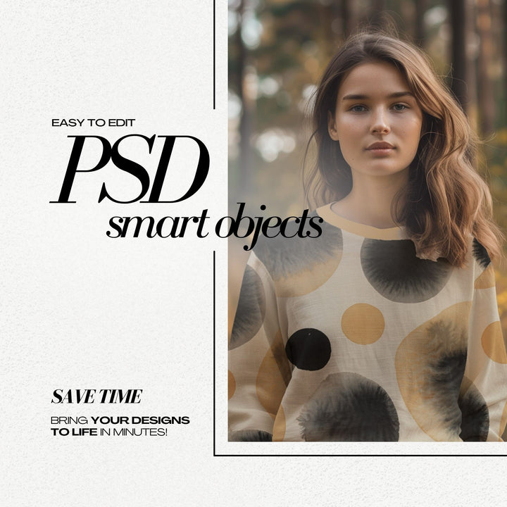 PSD Sweatshirt Mockup for Clothing Mockups Surface Pattern Realistic Photoshop Mock up AOP Textile