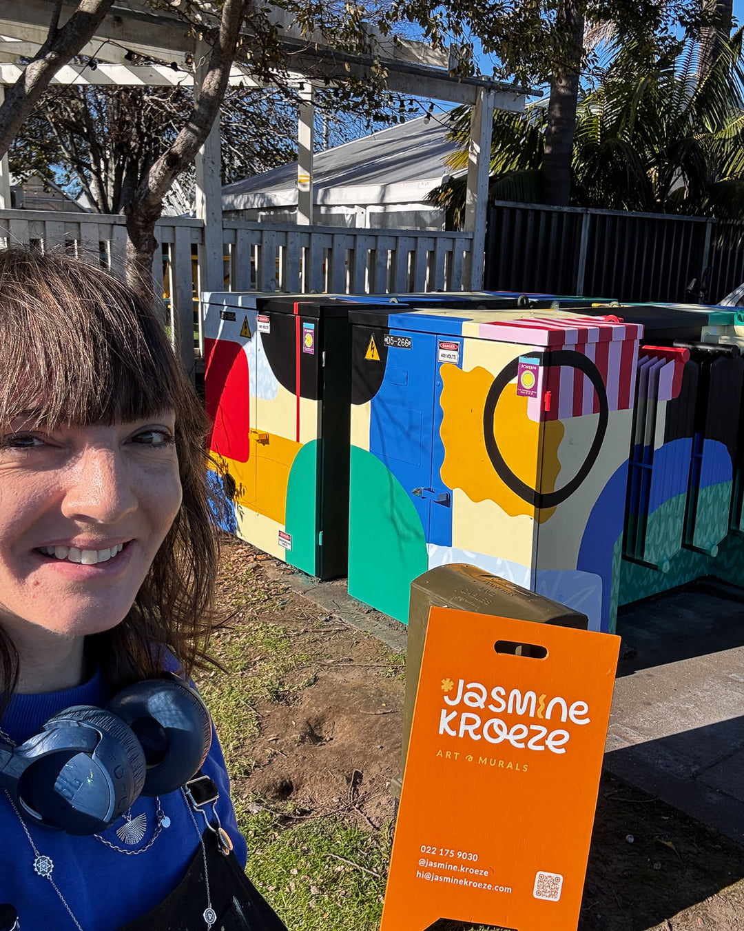 Abstract Transformer Box - Pāpāmoa Plaza Mural