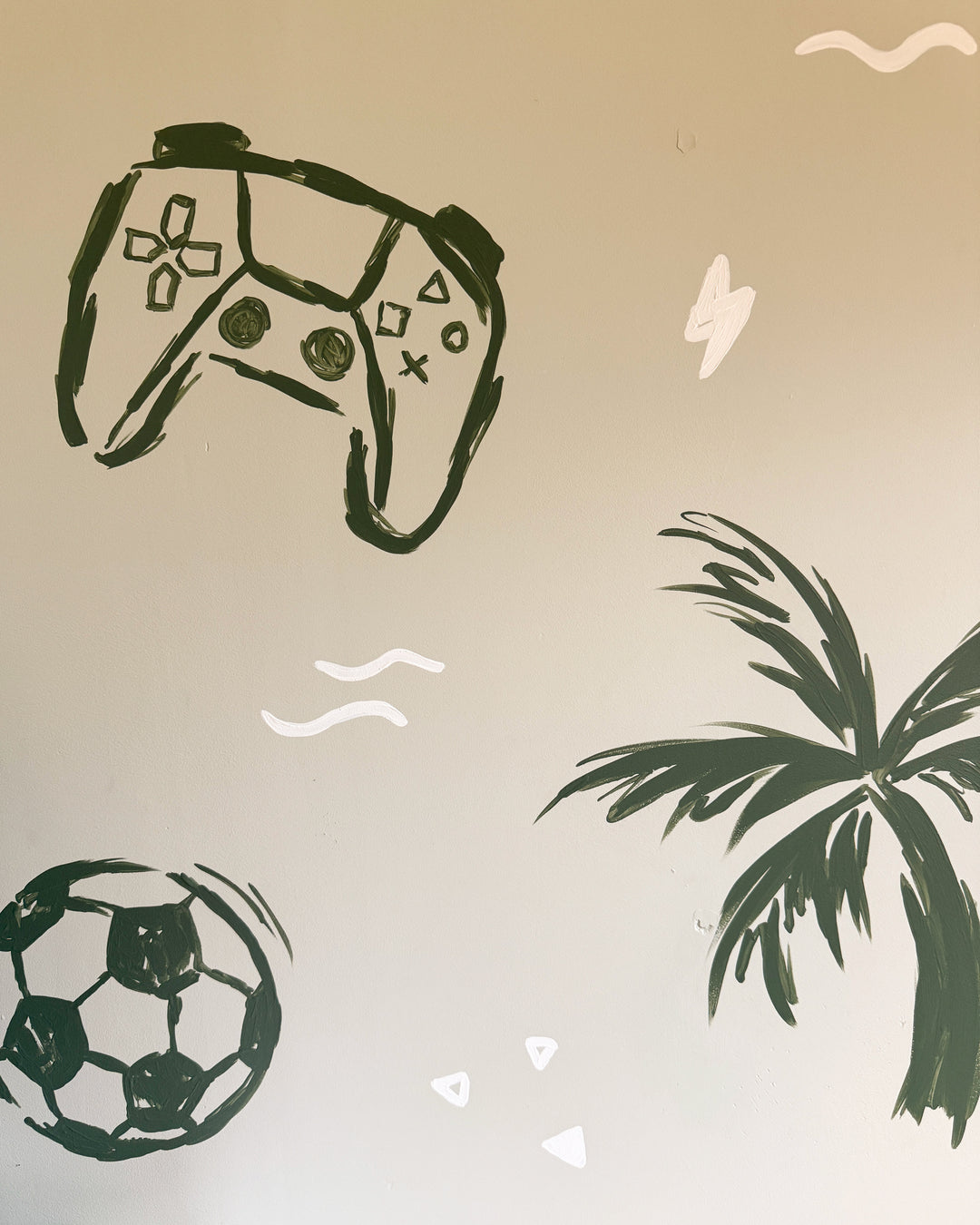 playstation theme mural